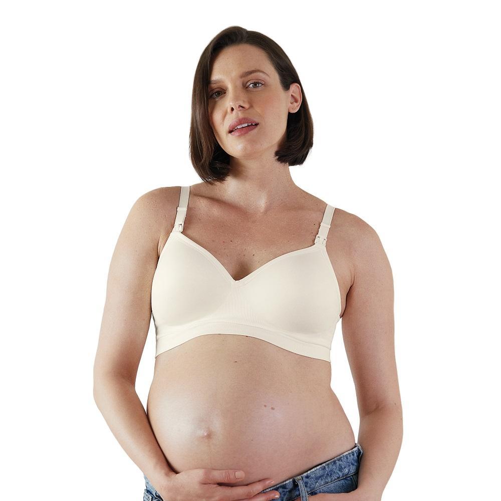 Bravado Plunge Nursing Bra (Antique White)-Feeding-Bravado--babyandme.ca