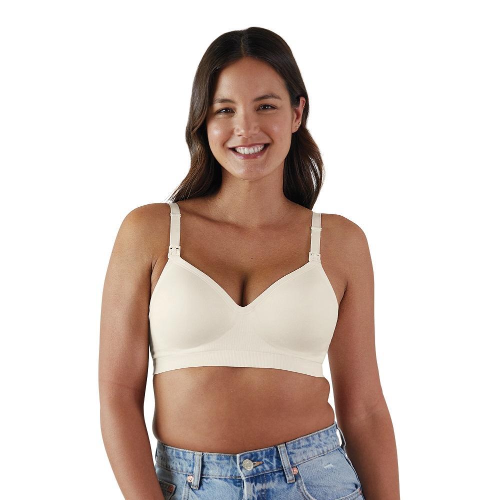 Bravado Plunge Nursing Bra (Antique White)-Feeding-Bravado--babyandme.ca