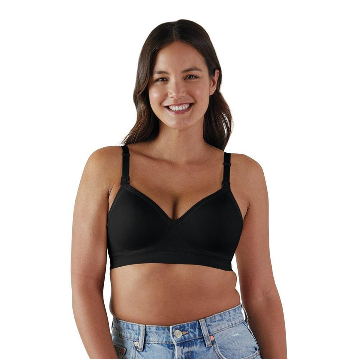 Bravado Plunge Nursing Bra (Black)-Feeding-Bravado--babyandme.ca