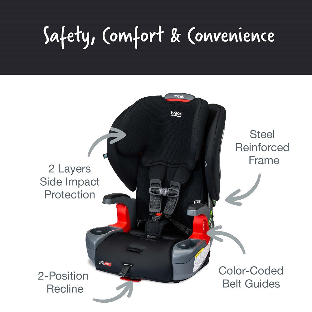 Britax Grow With You ClickTight (SafeWash Black Contour)-Gear-Britax-027382 BK-babyandme.ca