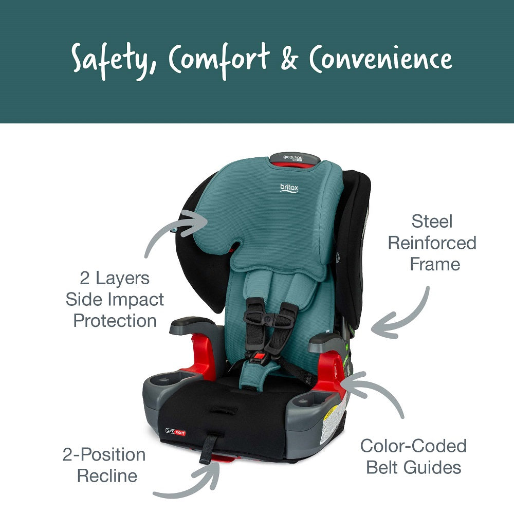 Britax Grow With You ClickTight (SafeWash Green Contour)-Gear-Britax-027382 GN-babyandme.ca