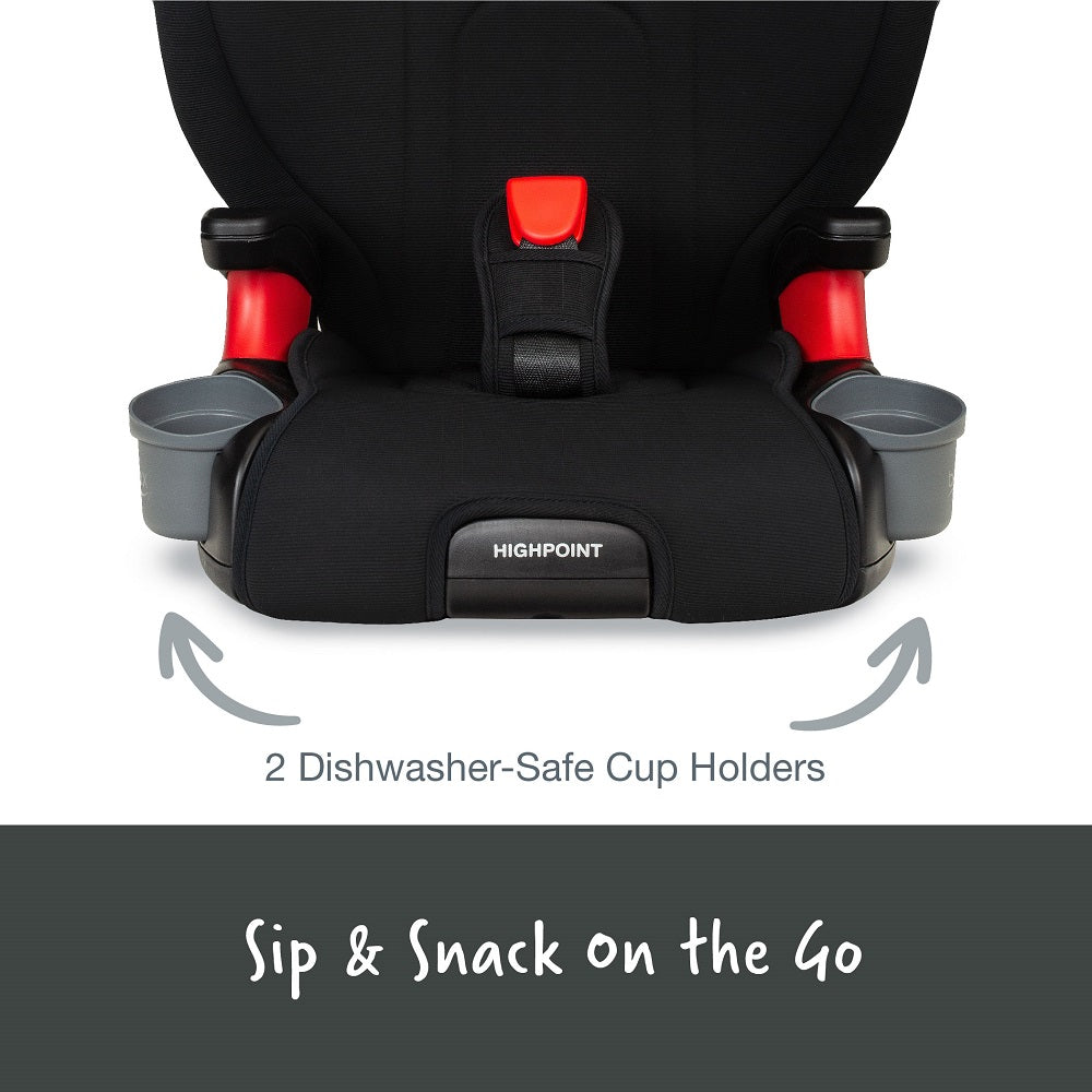 Britax Highpoint 2 Stage Belt Positioning Booster SafeWash Black Ombre babyandme babyandme Kelowna Store