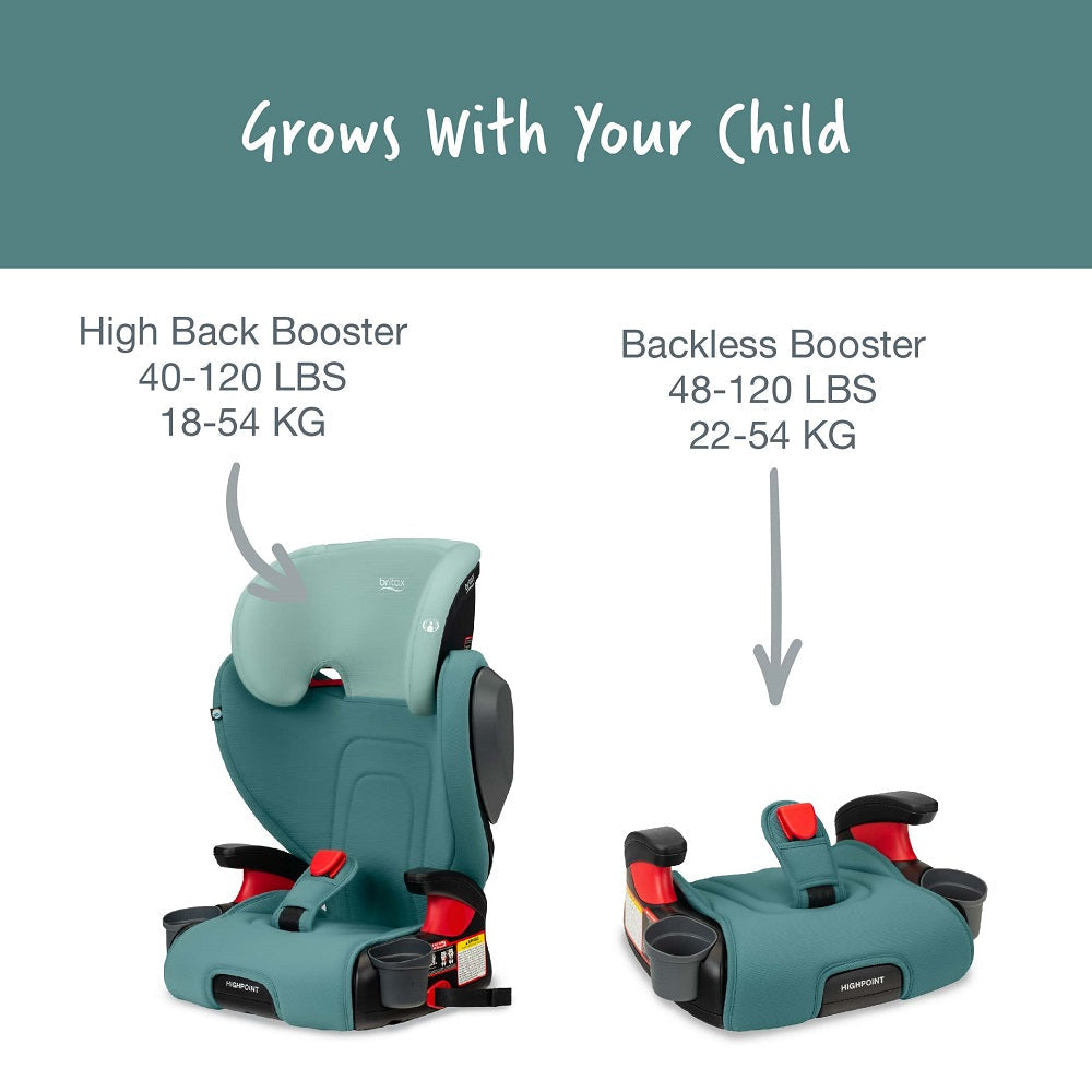 High back belt positioning booster cheap