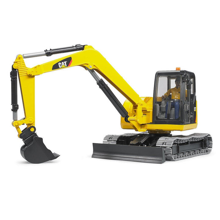 Bruder CAT Mini Excavator with Worker-Toys & Learning-Bruder-031408-babyandme.ca