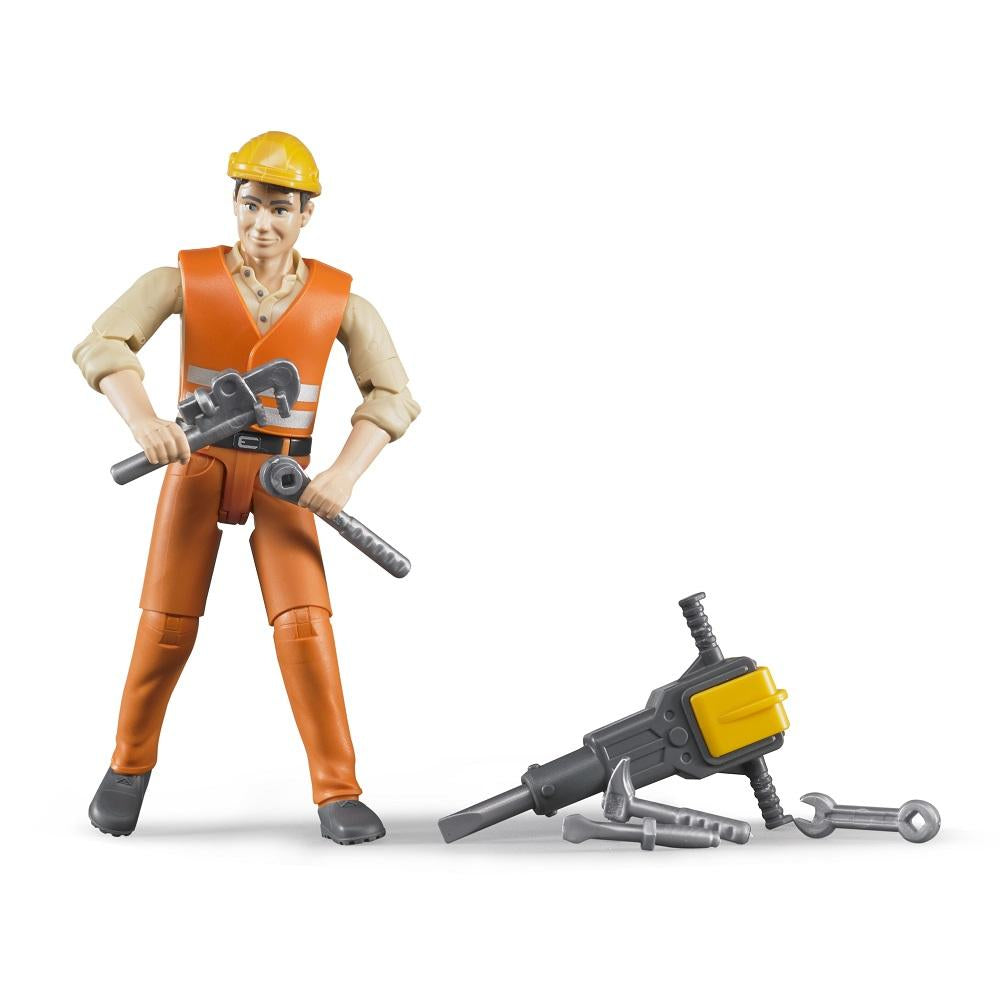 Bruder Construction Worker with Accessories-Toys & Learning-Bruder-009563-babyandme.ca