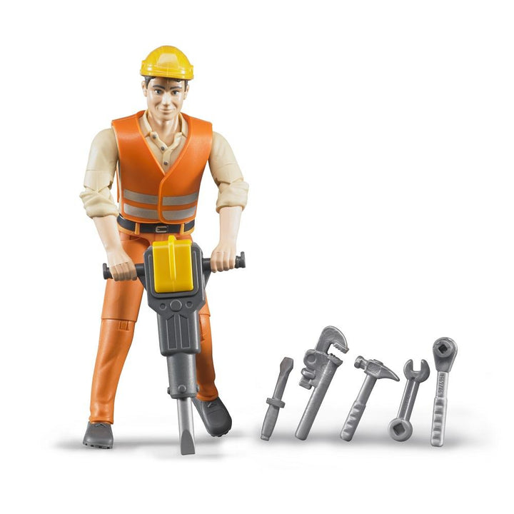 Bruder Construction Worker with Accessories-Toys & Learning-Bruder-009563-babyandme.ca
