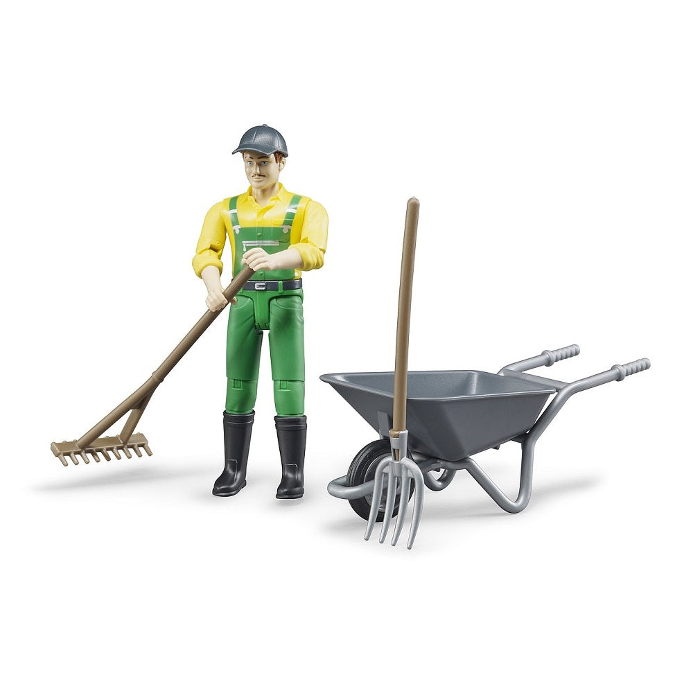 Bruder Farmer with Accessories-Toys & Learning-Bruder-031150-babyandme.ca