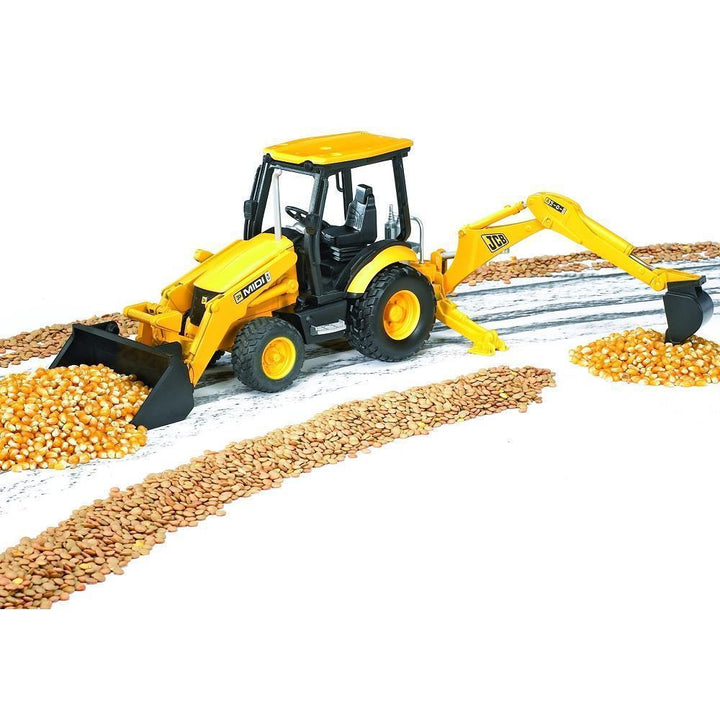 Bruder JCB MIDI CX Backhoe Loader-Toys & Learning-Bruder-025287-babyandme.ca