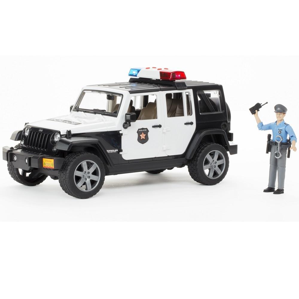 Bruder Jeep Wrangler Unlimited Rubicon Police Vehicle with Policeman and Accessories-Toys & Learning-Bruder-010763-babyandme.ca