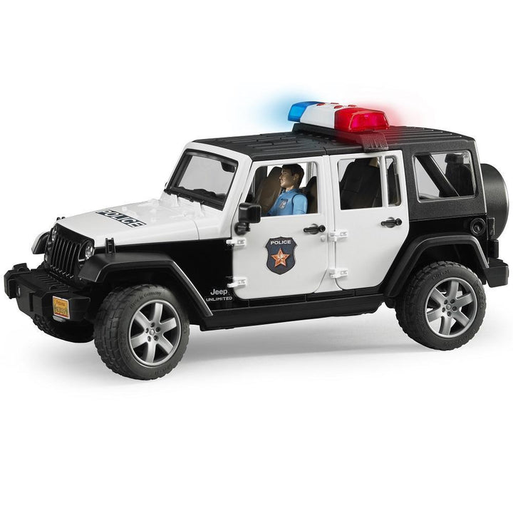 Bruder Jeep Wrangler Unlimited Rubicon Police Vehicle with Policeman and Accessories-Toys & Learning-Bruder-010763-babyandme.ca