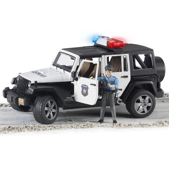 Bruder Jeep Wrangler Unlimited Rubicon Police Vehicle with Policeman and Accessories-Toys & Learning-Bruder-010763-babyandme.ca