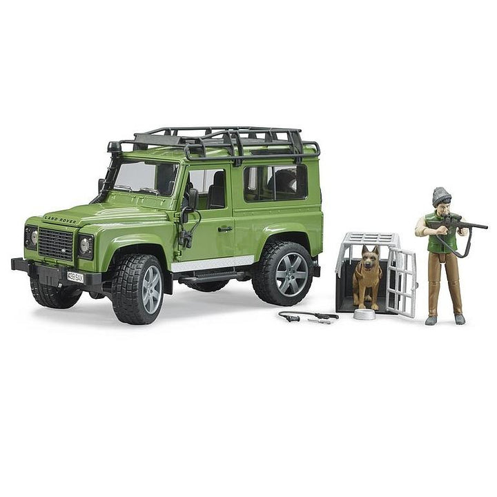 Bruder Land Rover Defender with Forest Ranger & Dog-Toys & Learning-Bruder-028571-babyandme.ca