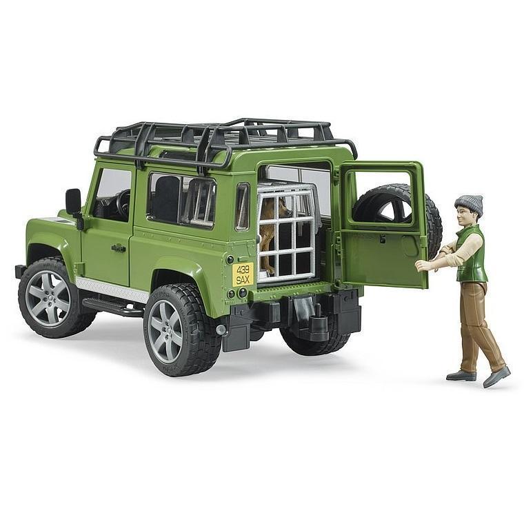 Bruder Land Rover Defender with Forest Ranger & Dog-Toys & Learning-Bruder-028571-babyandme.ca