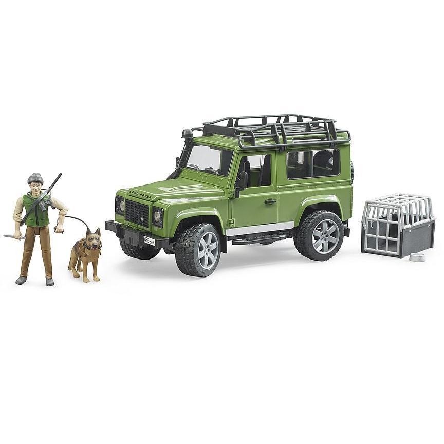 Bruder Land Rover Defender with Forest Ranger & Dog-Toys & Learning-Bruder-028571-babyandme.ca