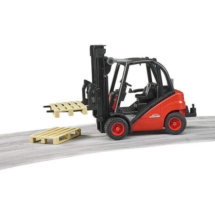 Bruder Linde H30D Forklift with 2 Pallets-Toys & Learning-Bruder-030842-babyandme.ca