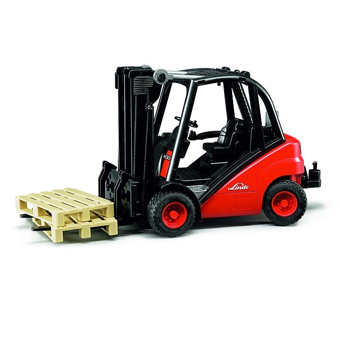 Bruder Linde H30D Forklift with 2 Pallets-Toys & Learning-Bruder-030842-babyandme.ca