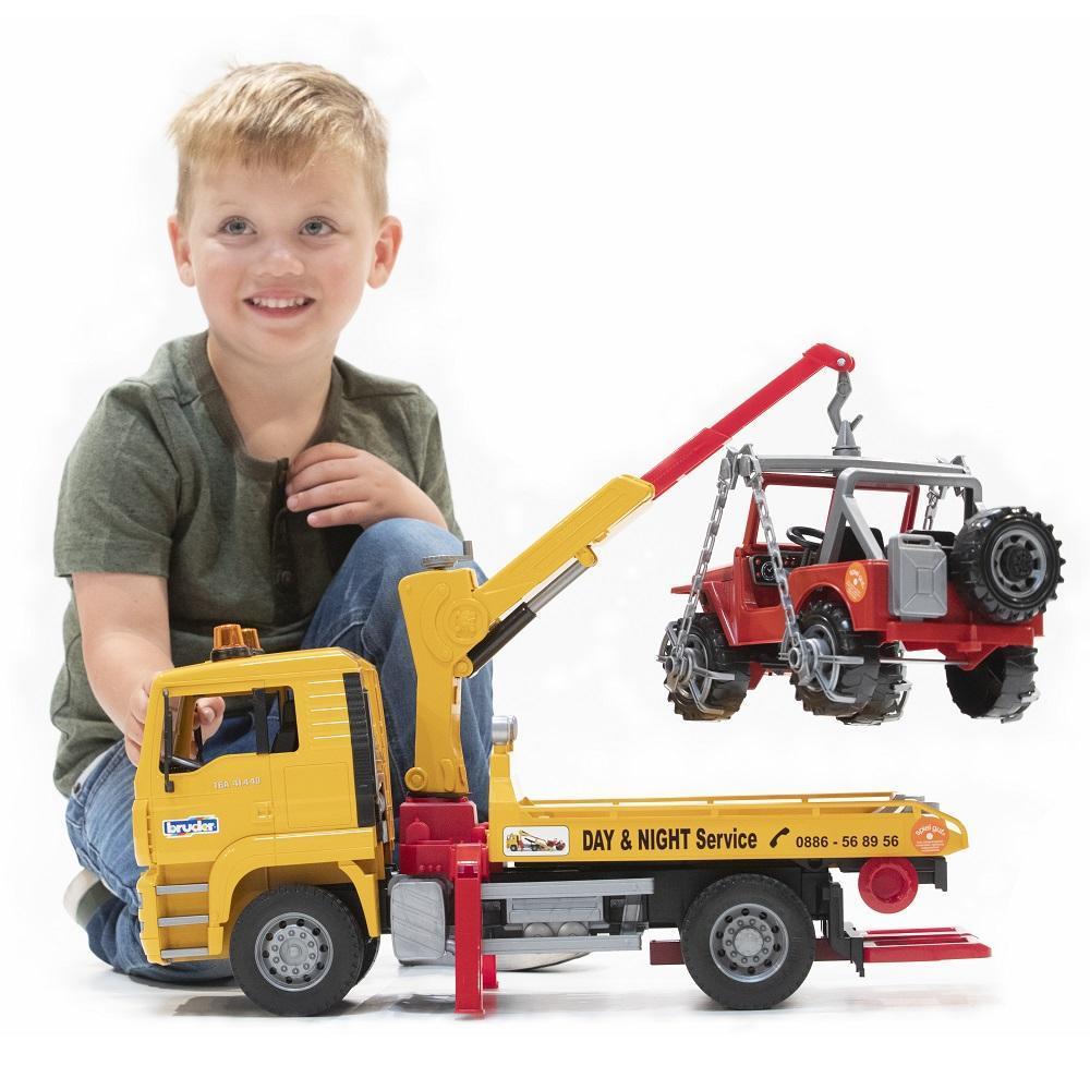 Bruder MAN TGA Breakdown Truck with Cross Country Vehicle-Toys & Learning-Bruder-025683-babyandme.ca