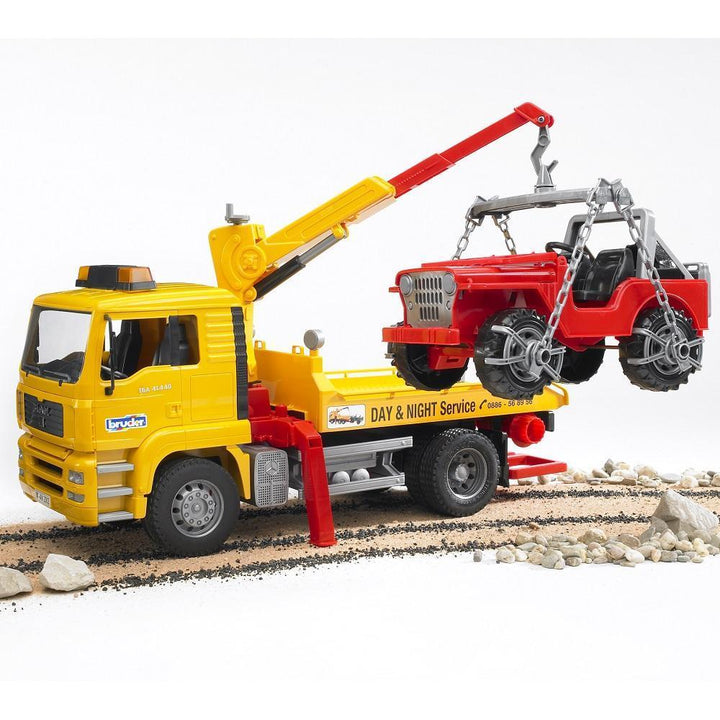 Bruder MAN TGA Breakdown Truck with Cross Country Vehicle-Toys & Learning-Bruder-025683-babyandme.ca