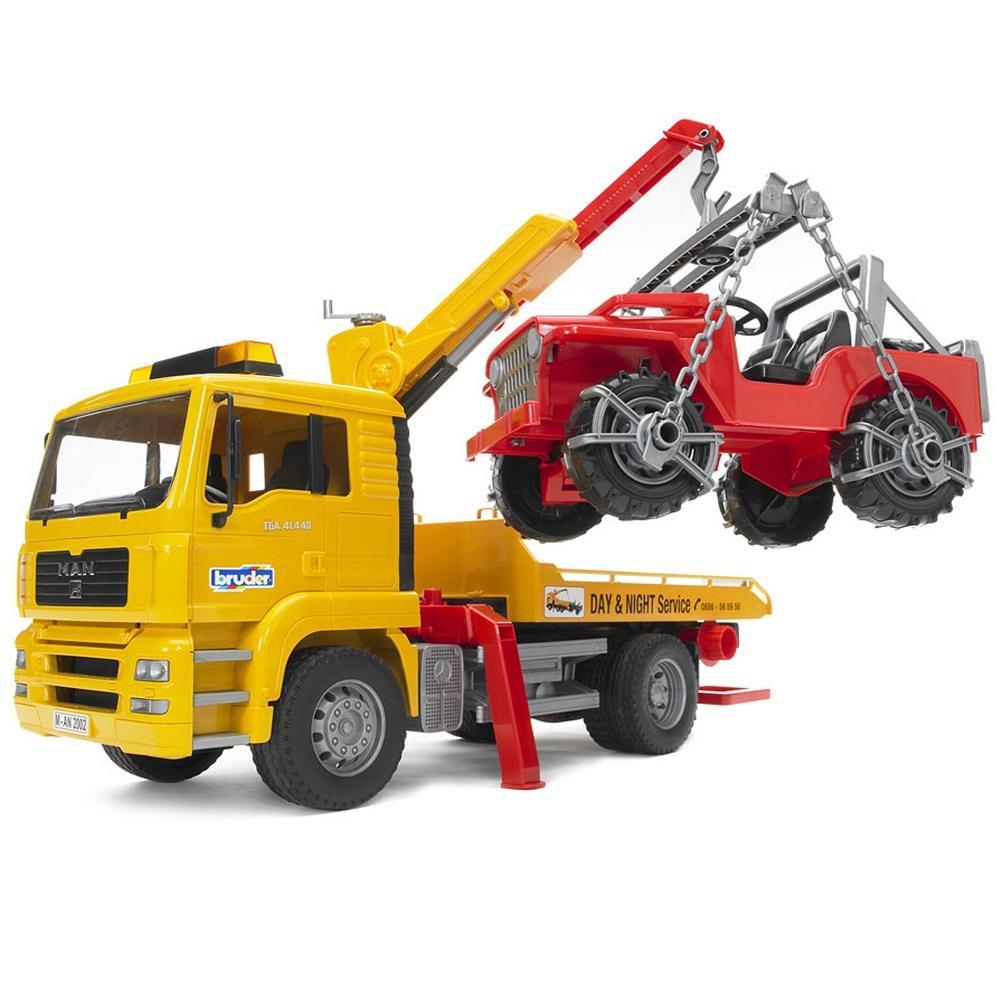 Bruder MAN TGA Breakdown Truck with Cross Country Vehicle-Toys & Learning-Bruder-025683-babyandme.ca