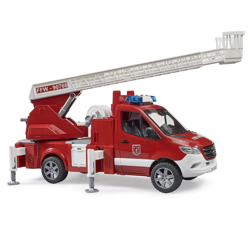 Bruder MB Sprinter Fire Engine with Ladder, Water Pump, and Light & Sound-Toys & Learning-Bruder-030884-babyandme.ca