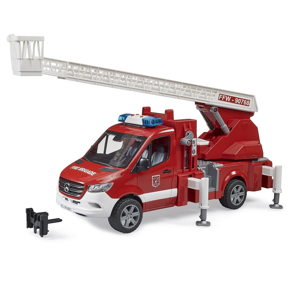 Bruder MB Sprinter Fire Engine with Ladder, Water Pump, and Light & Sound-Toys & Learning-Bruder-030884-babyandme.ca