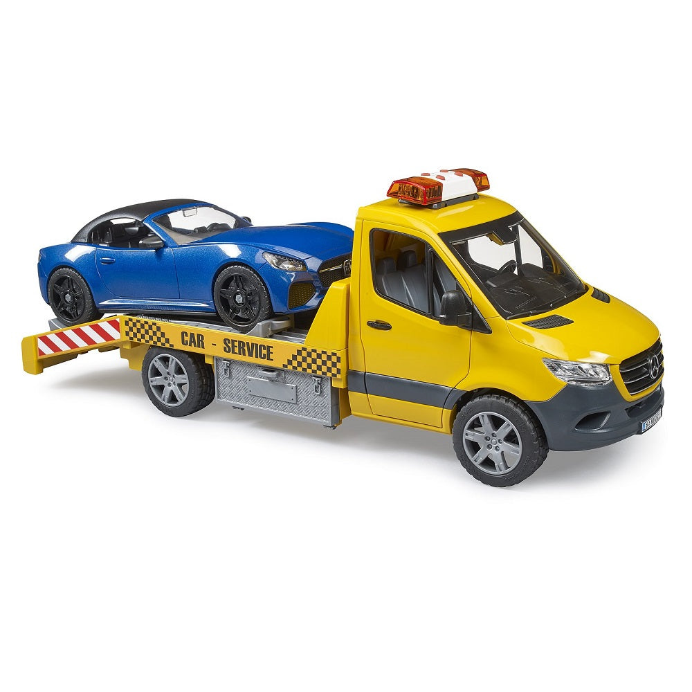 Bruder MB Sprinter Transporter with Roadster and Light & Sound Module - IN STORE PICK UP ONLY-Toys & Learning-Bruder-027026 RD-babyandme.ca