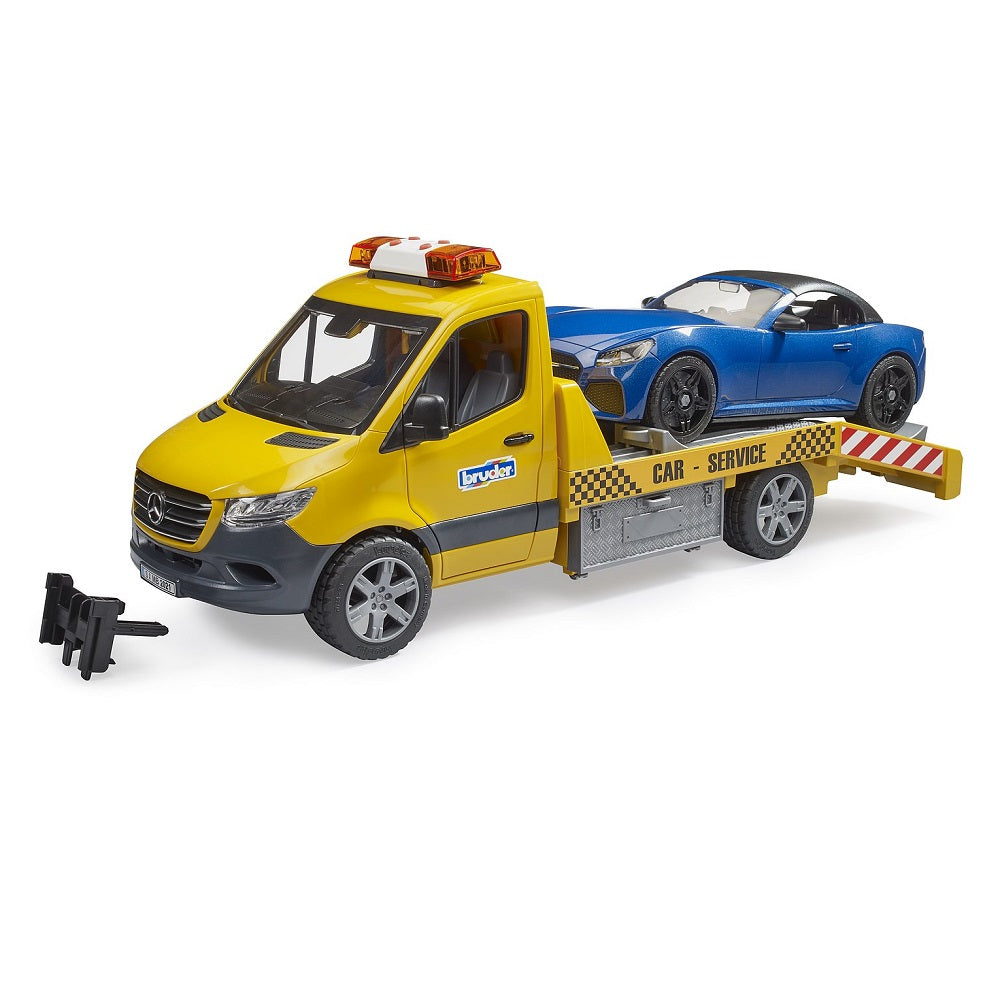 Bruder MB Sprinter Transporter with Roadster and Light & Sound Module - IN STORE PICK UP ONLY-Toys & Learning-Bruder-027026 RD-babyandme.ca