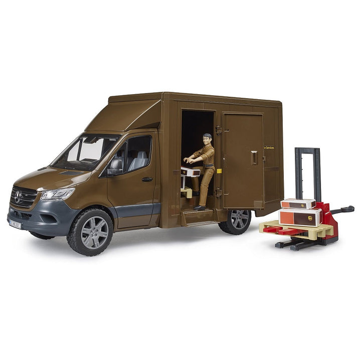 Bruder MB Sprinter UPS with Driver & Accessories-Toys & Learning-Bruder-025289-babyandme.ca