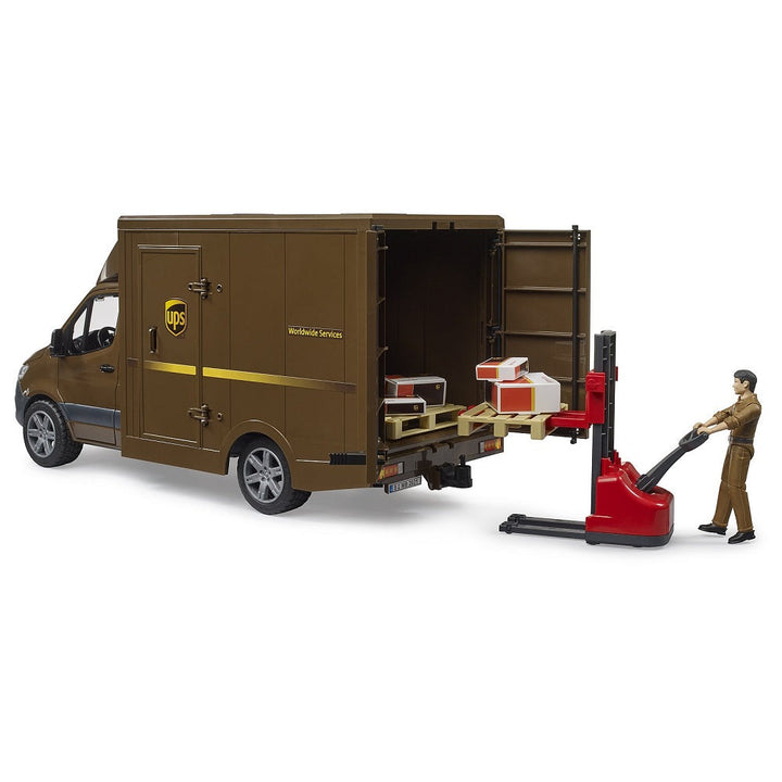 Bruder MB Sprinter UPS with Driver & Accessories-Toys & Learning-Bruder-025289-babyandme.ca