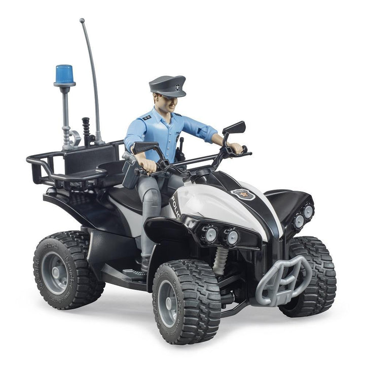 Bruder Police Quad with Police Officer and Accessories (Light Skin)-Toys & Learning-Bruder-027587-babyandme.ca