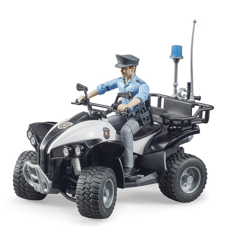 Bruder Police Quad with Police Officer and Accessories (Light Skin)-Toys & Learning-Bruder-027587-babyandme.ca