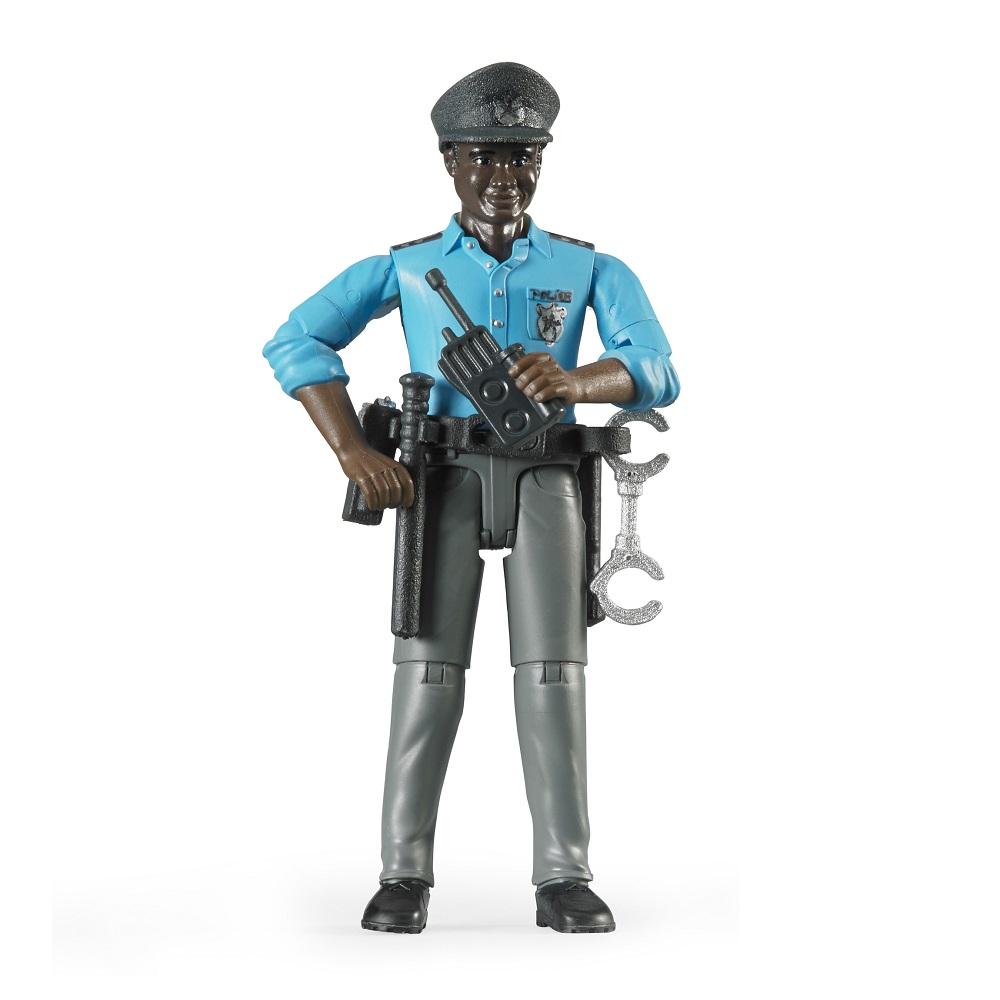 Bruder Policeman with Accessories, Dark Skin-Toys & Learning-Bruder-020147-babyandme.ca