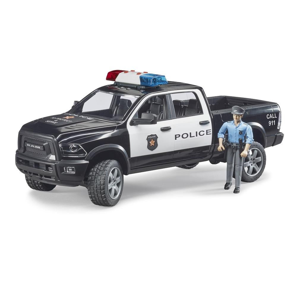 Bruder RAM 2500 Police Pick-Up Truck with Police Officer-Toys & Learning-Bruder-027807-babyandme.ca