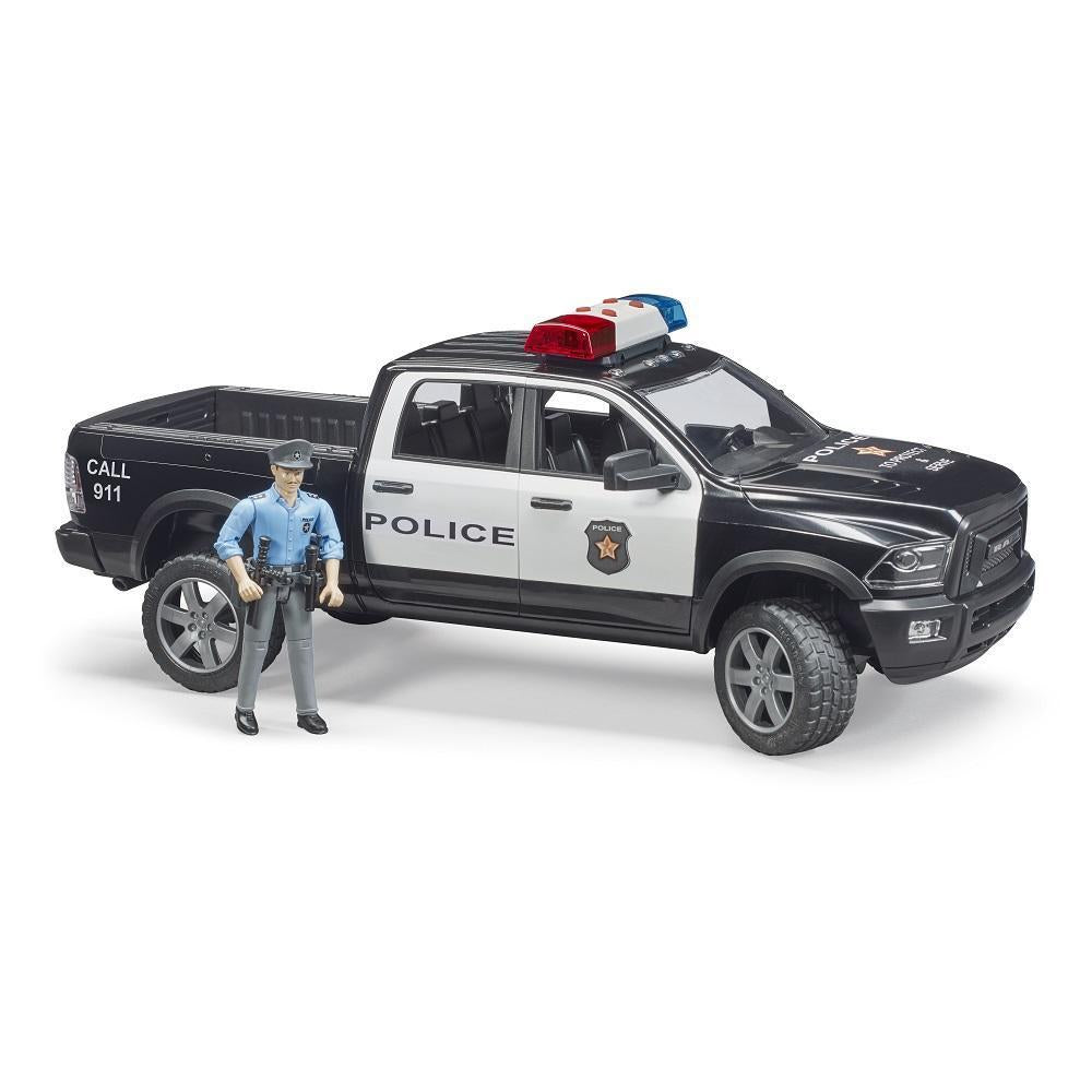 Bruder RAM 2500 Police Pick-Up Truck with Police Officer-Toys & Learning-Bruder-027807-babyandme.ca