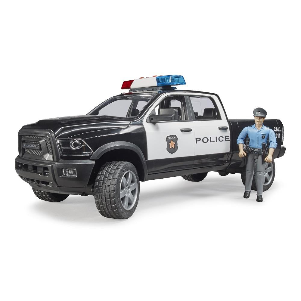 Bruder RAM 2500 Police Pick-Up Truck with Police Officer-Toys & Learning-Bruder-027807-babyandme.ca