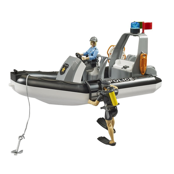 Bruder RAM 2500 Police Pickup with Light & Sound, Trailer, & Boat - IN STORE PICK UP ONLY-Toys & Learning-Bruder-031365-babyandme.ca