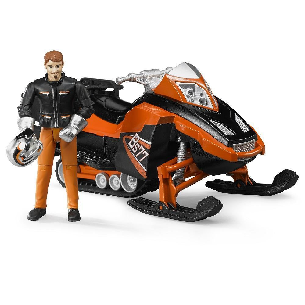 Bruder Snowmobile with Driver and Accessories-Toys & Learning-Bruder-020149-babyandme.ca