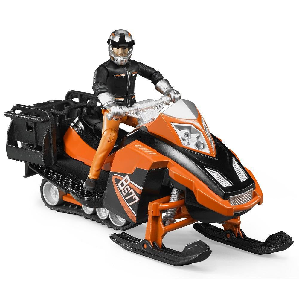Bruder Snowmobile with Driver and Accessories-Toys & Learning-Bruder-020149-babyandme.ca
