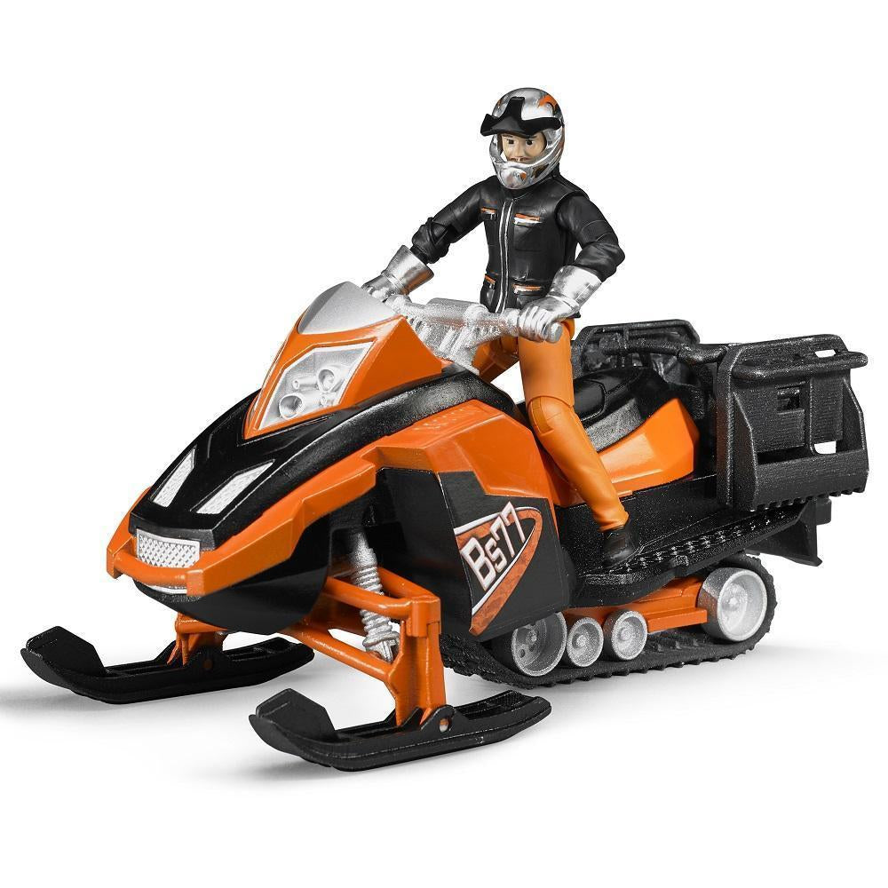 Bruder Snowmobile with Driver and Accessories-Toys & Learning-Bruder-020149-babyandme.ca