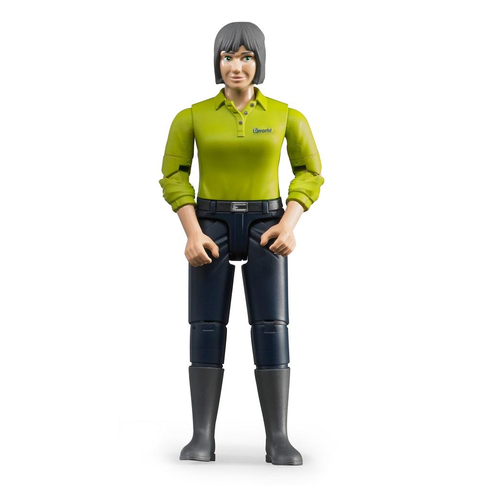 Bruder Woman Light Skin, Dark Jeans-Toys & Learning-Bruder-020148-babyandme.ca