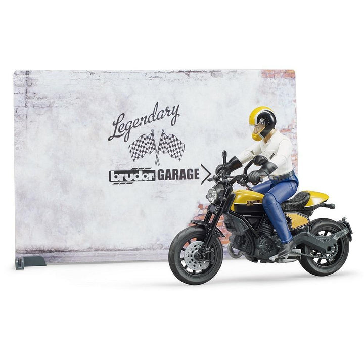 Bruder bWorld Ducati Scrambler Full Throttle Motorcycle Service-Toys & Learning-Bruder-028093-babyandme.ca