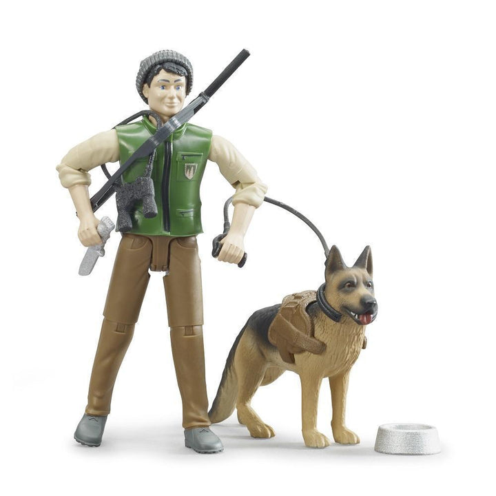 Bruder bWorld Forest Ranger with Dog & Equipment-Toys & Learning-Bruder-027973-babyandme.ca