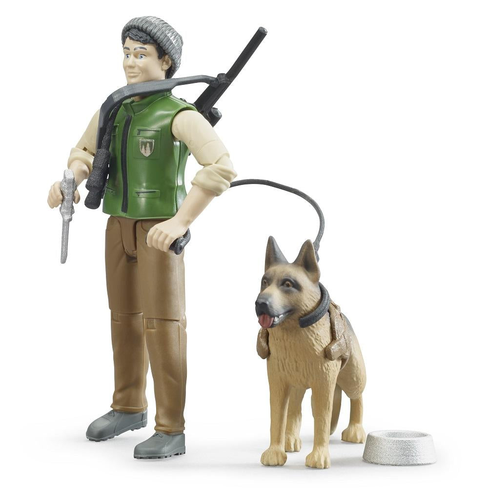 Bruder bWorld Forest Ranger with Dog & Equipment-Toys & Learning-Bruder-027973-babyandme.ca