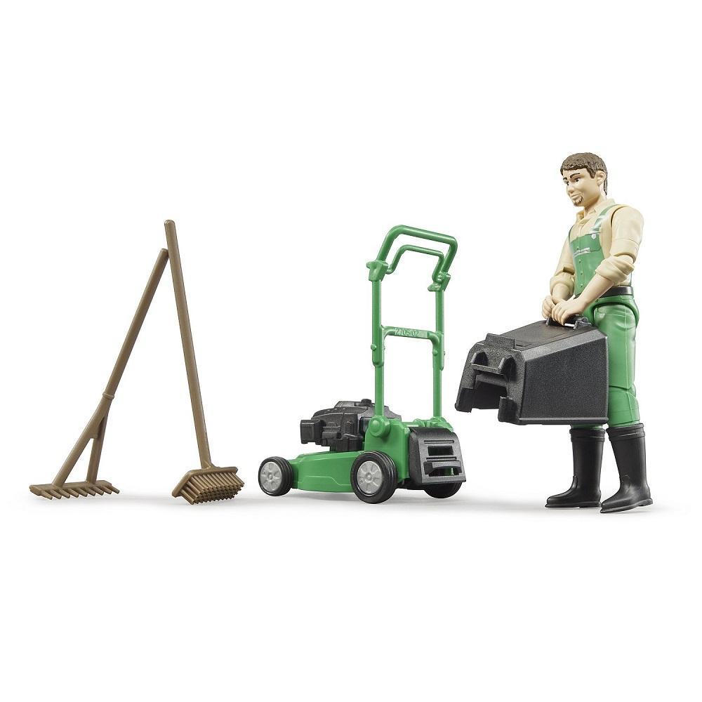 Bruder bWorld Gardener with Lawnmower & Equipment-Toys & Learning-Bruder-028012-babyandme.ca
