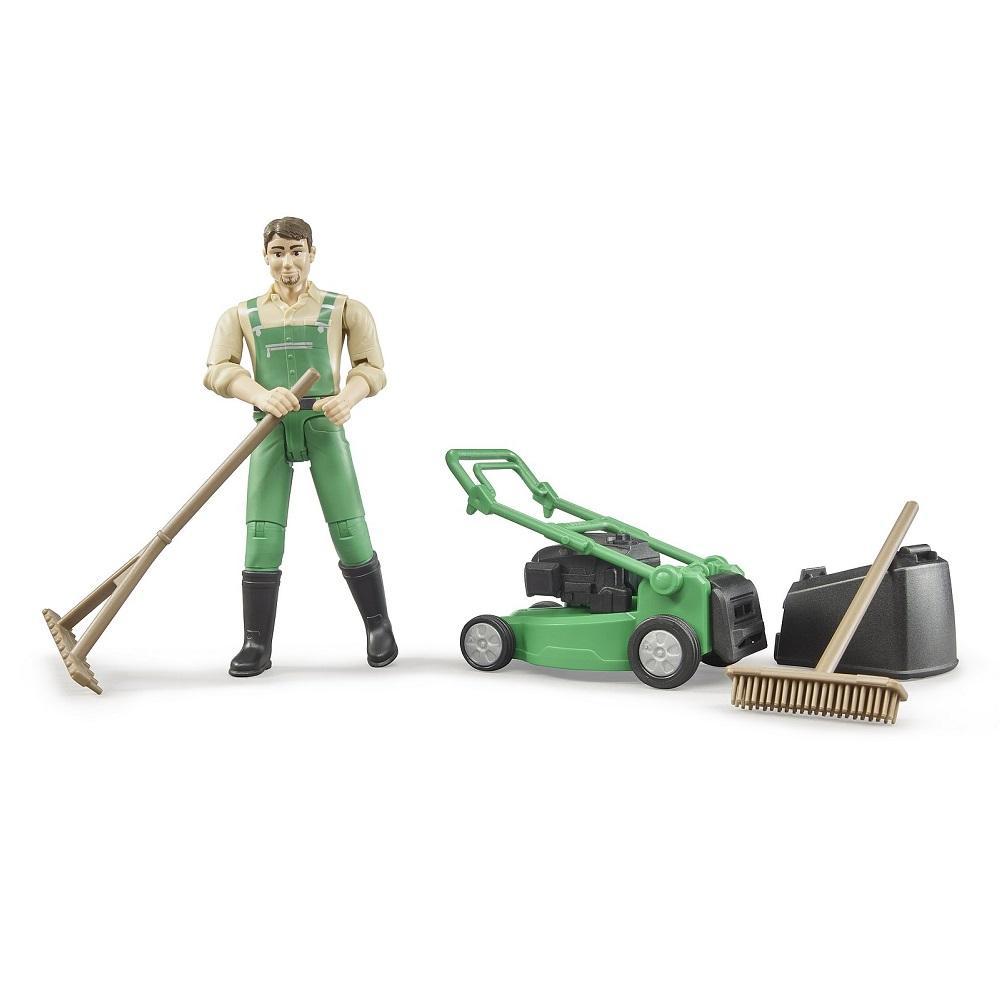Bruder bWorld Gardener with Lawnmower & Equipment-Toys & Learning-Bruder-028012-babyandme.ca