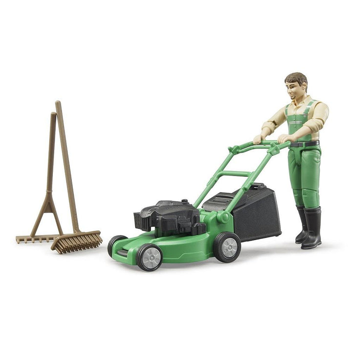 Bruder bWorld Gardener with Lawnmower & Equipment-Toys & Learning-Bruder-028012-babyandme.ca