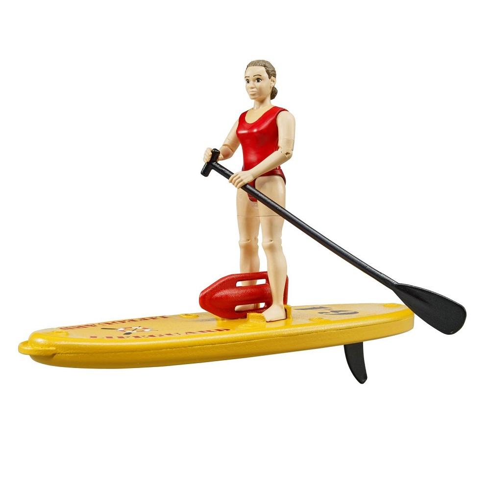Bruder bWorld Lifeguard with Stand-up Paddle-Toys & Learning-Bruder-030535-babyandme.ca
