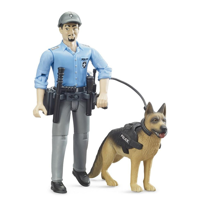 Bruder bWorld Police Officer with Dog-Toys & Learning-Bruder-028003-babyandme.ca