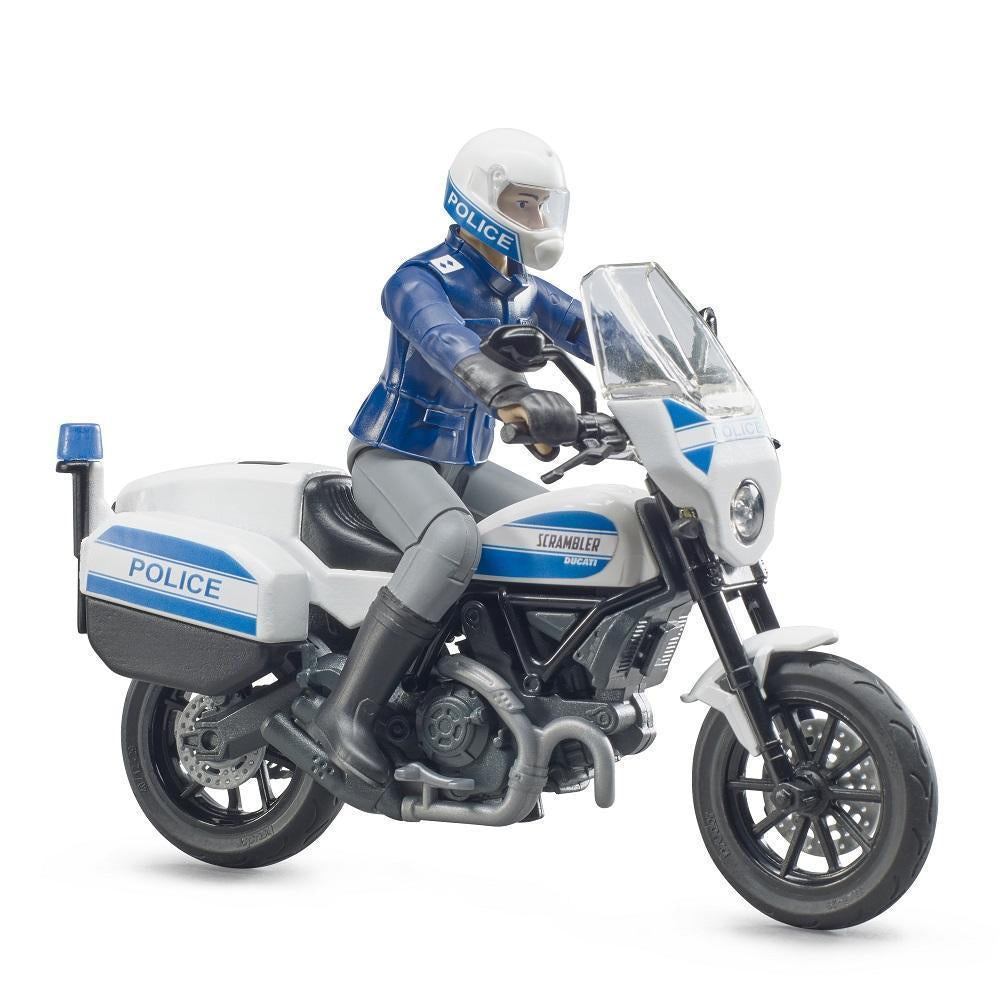 Bruder bWorld Scrambler Ducati Police Motorcycle-Toys & Learning-Bruder-027586-babyandme.ca