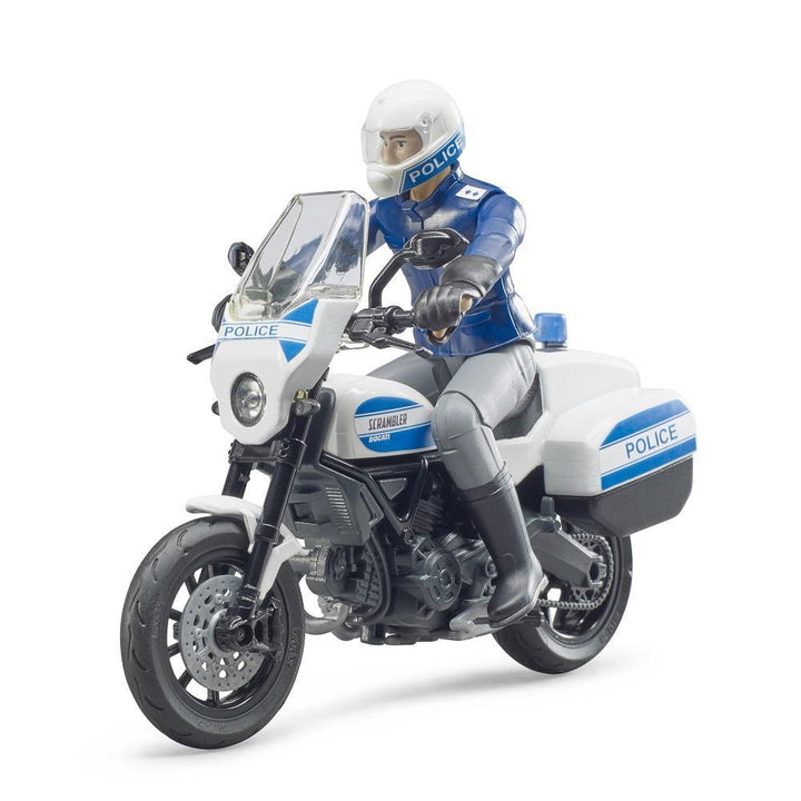 Bruder bWorld Scrambler Ducati Police Motorcycle-Toys & Learning-Bruder-027586-babyandme.ca